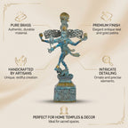 Brass Shiva Natraja Idol | 22x12x4 Inches | 8.9 Kg Approx