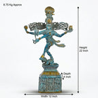 Brass Shiva Natraja Idol | 22x12x4 Inches | 8.9 Kg Approx