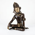 Brass Indra Dev | 14.2x9.4x7.1 Inch | Gloss Finish | 7.1 Kg Approx