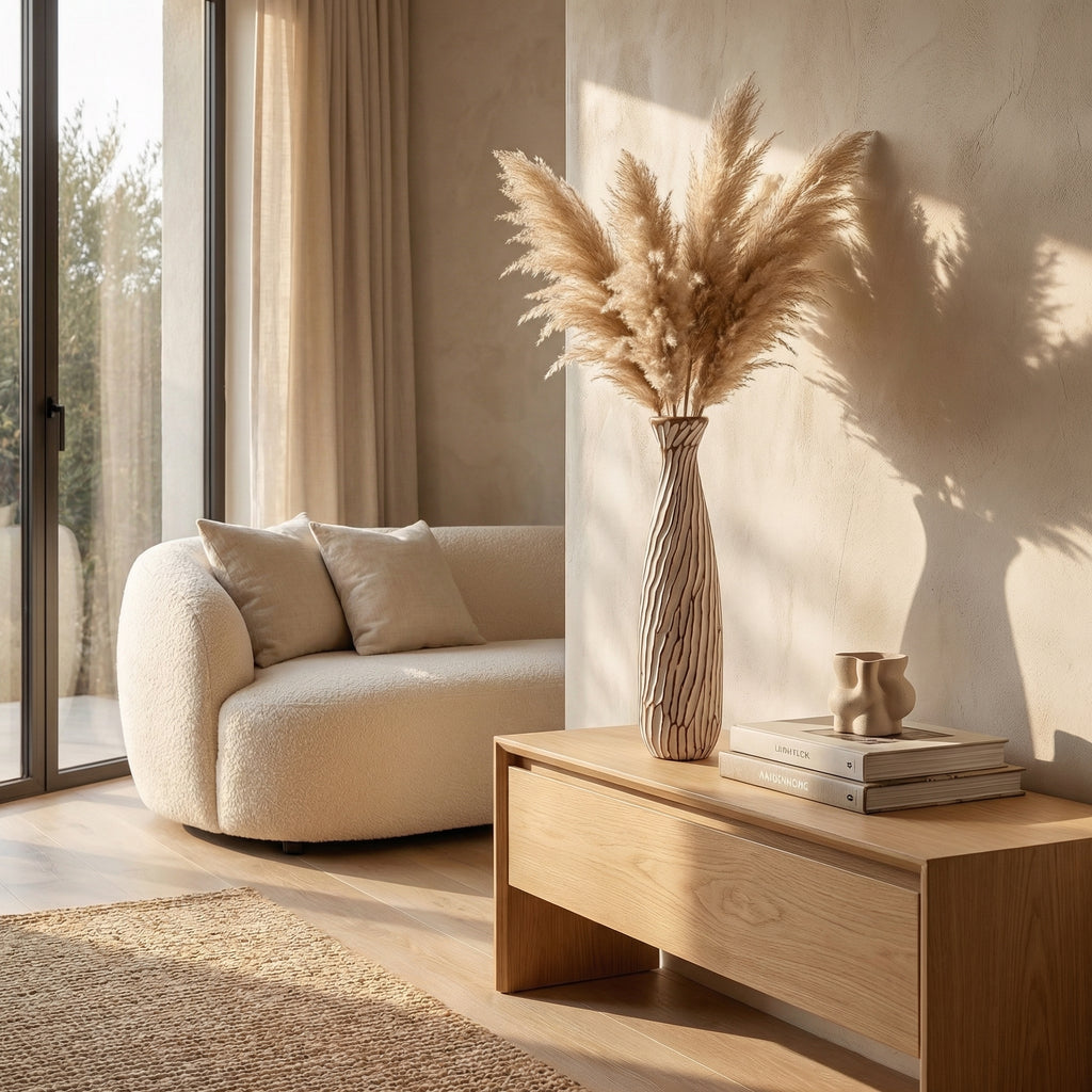 Contemporary Wooden Vase | 60x15x15cm