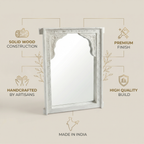 Vintage Wooden Mirror (Frame Only) | White | 91x67x7cm