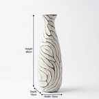 Contemporary Wooden Vase | 46x15x15cm