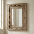 Vintage Wooden Mirror (Frame Only) | Brown | 120x90x5.5cm