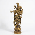 Brass Lord Krishna | 13.8x5.5.4x3.3 Inch | 3.6 Kg Approx