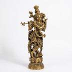 Brass Lord Krishna | 13.8x5.5.4x3.3 Inch | 3.6 Kg Approx