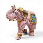 Distress Pink Elephant | Wooden | 23x23x10cm