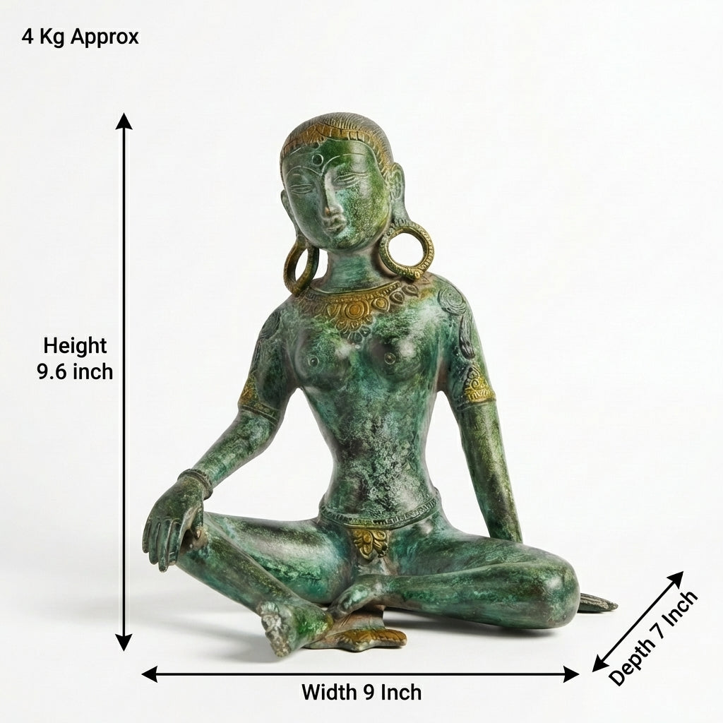 Brass Tara Devi | 9.6x9x7 Inch | 4 Kg Approx