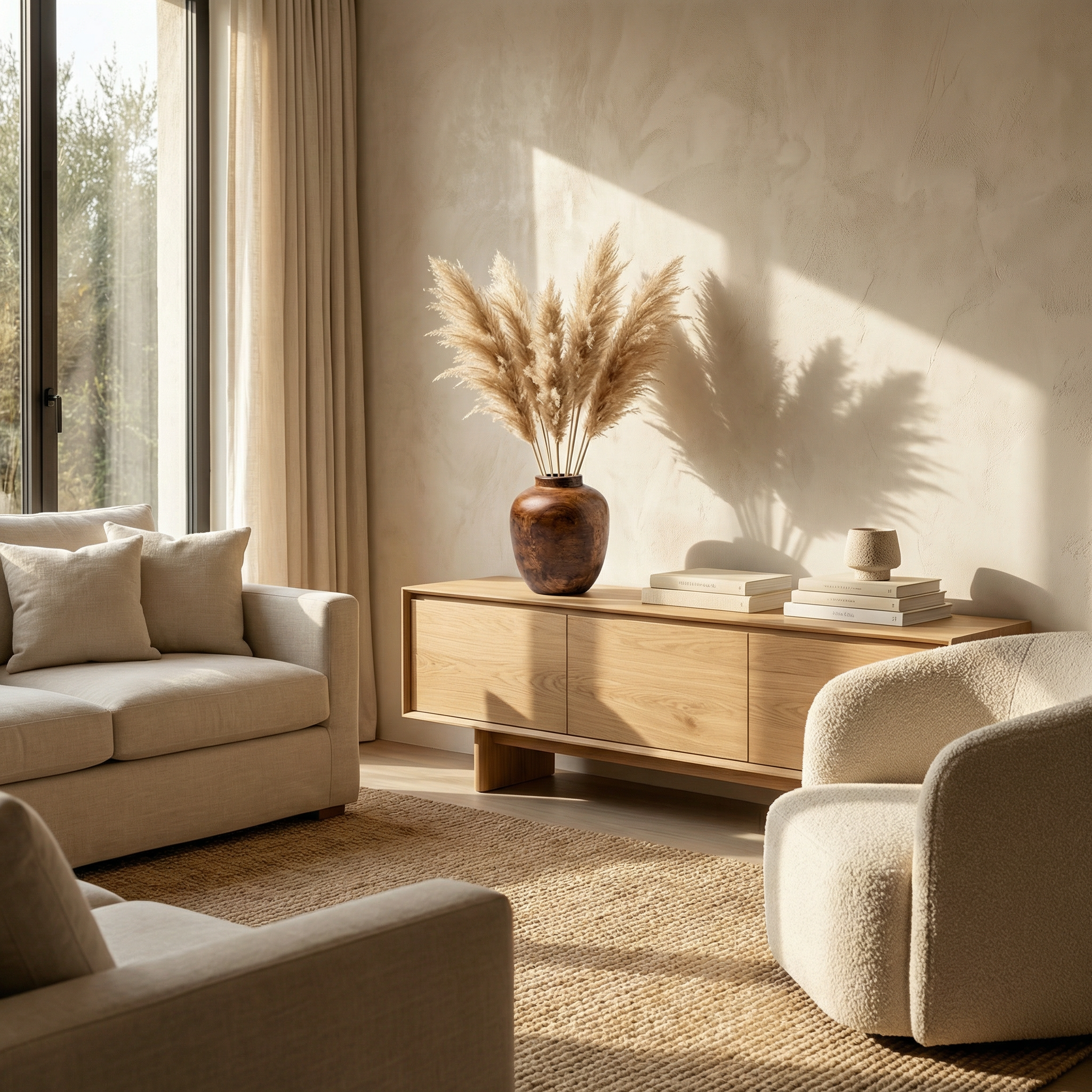 Contemporary Wooden Vase | 18x20x18cm