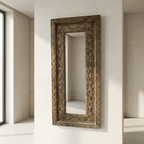 Vintage Wooden Mirror (Frame Only) | Distress Brown | 120x50x5cm
