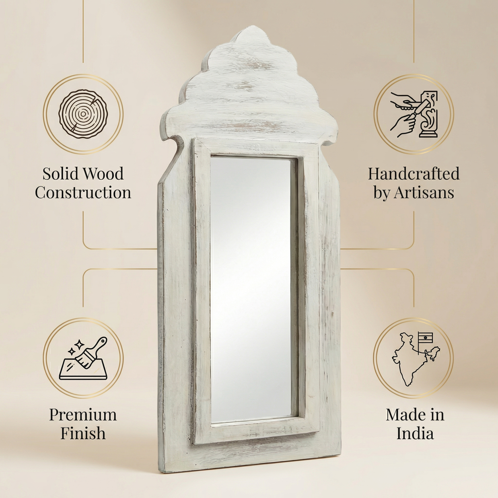 White Mirror | 19.5x7.25x0.5 inches