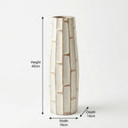 Contemporary Wooden Vase | 45x16x14cm
