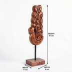 Wooden Peacock tall | 41x11x9cm