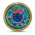 Lippan Art Wall Plate | Shree Nath Ji | 12x12x0.5 Inch