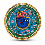 Lippan Art Wall Plate | Shree Nath Ji | 12x12x0.5 Inch