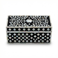 Jewellery Box Black | Mother of Pearl | 25x12.5x12.5 cm