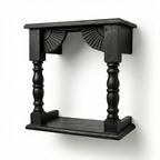 Temple Wall Shelf | Black | 33x30x15cm