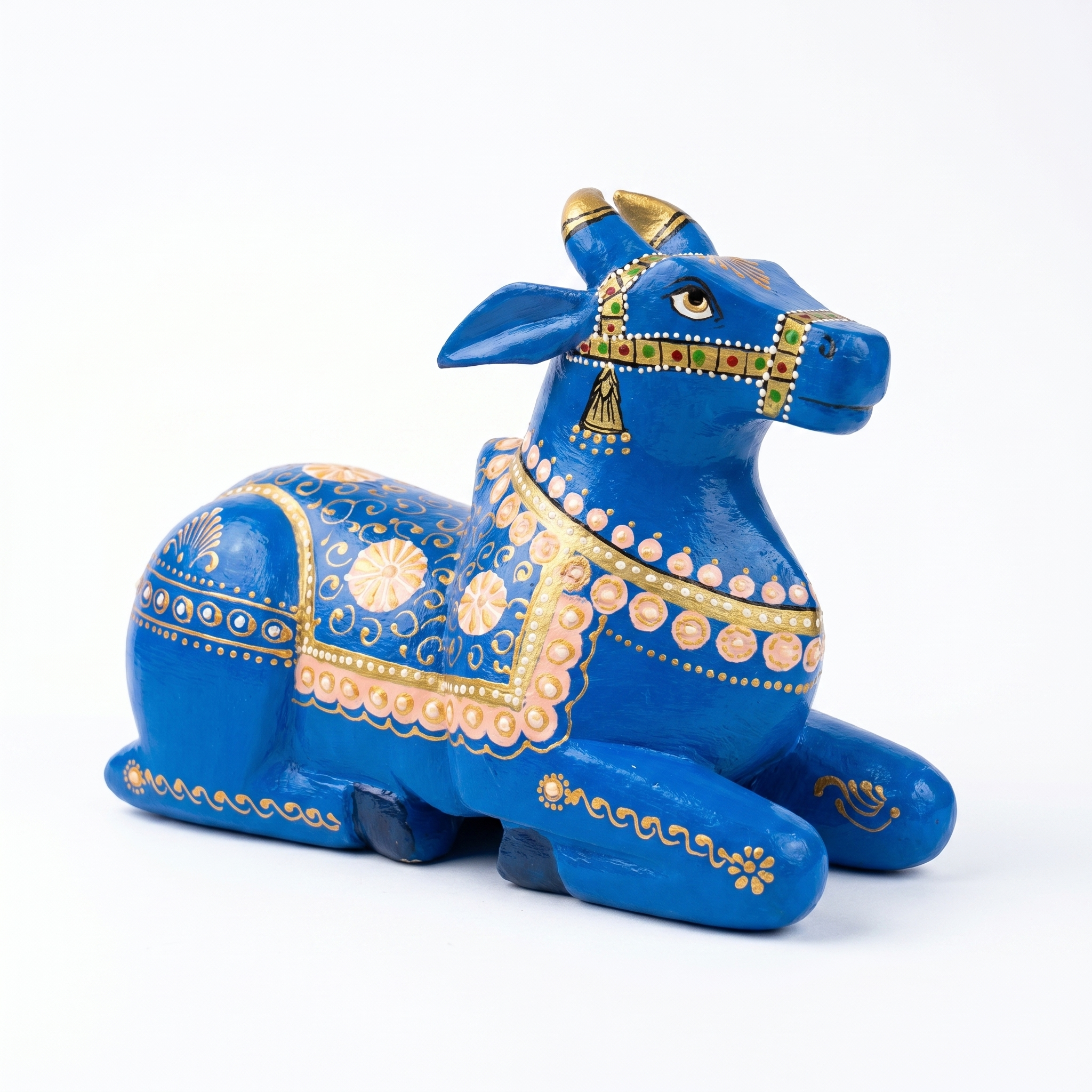 Handpainted Nandi Blue | 9x7x3.5inch