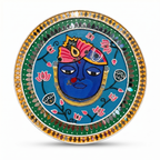 Lippan Art Wall Plate | Shree Nath Ji | 12x12x0.5 Inch