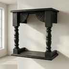 Temple Wall Shelf | Black | 33x30x15cm