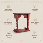 Temple Wall Shelf | Maroon/Red | 33x30x15cm