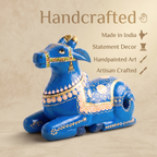Handpainted Nandi Blue | 9x7x3.5inch