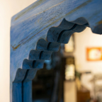 Blue Jharokha Mirror | 20x14.5x1 Inch
