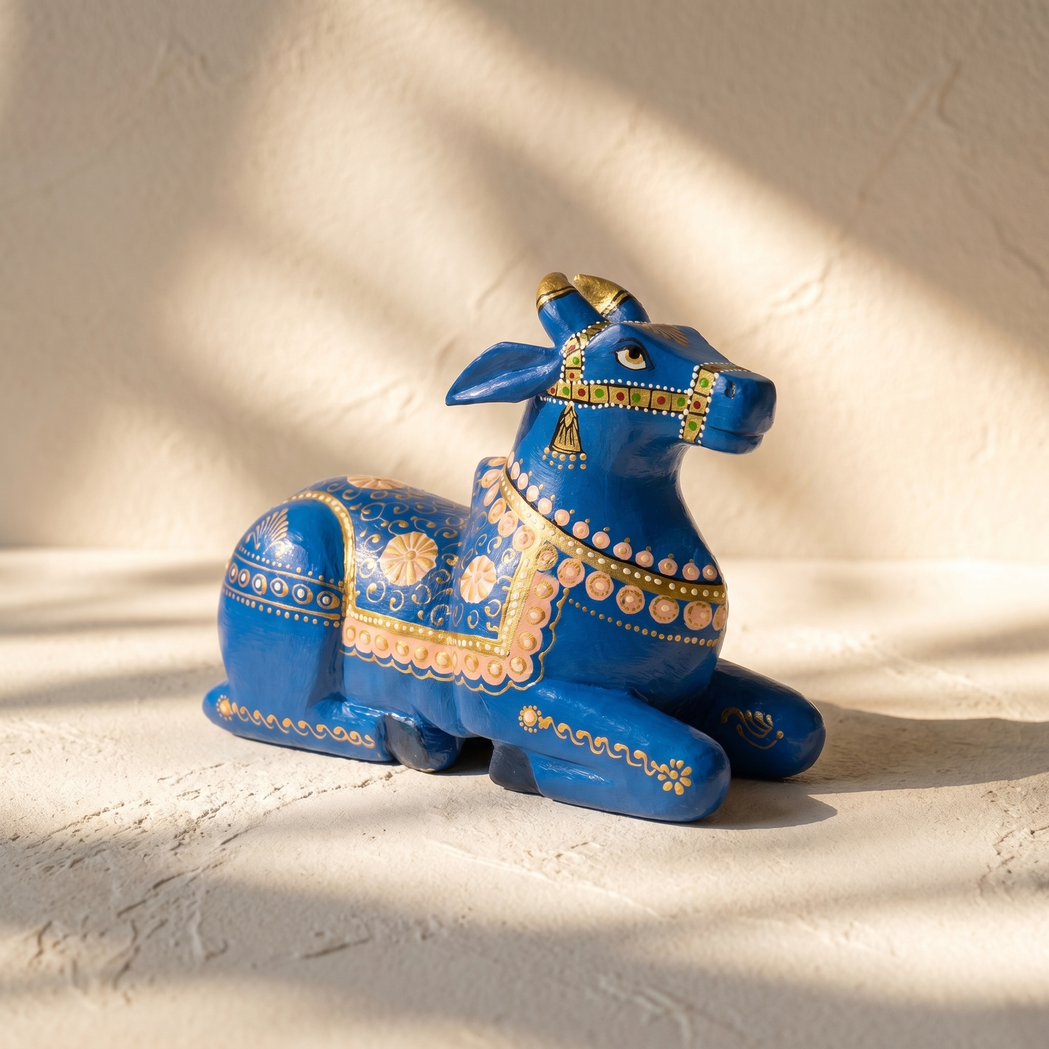 Handpainted Nandi Blue | 9x7x3.5inch