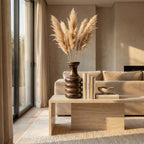 Contemporary Wooden Vase | 32x15x15cm