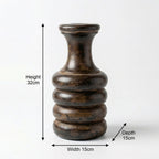 Contemporary Wooden Vase | 32x15x15cm