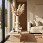 Contemporary Wooden Vase | 46x14x14cm