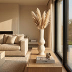 Contemporary Wooden Vase | 46x14x14cm