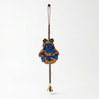 (Set of 2) Little Krishna Toran wall hanging | Andhra Leather Puppet (25inch)