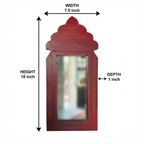 Red Mirror | 19.5x7.25x0.5 inches