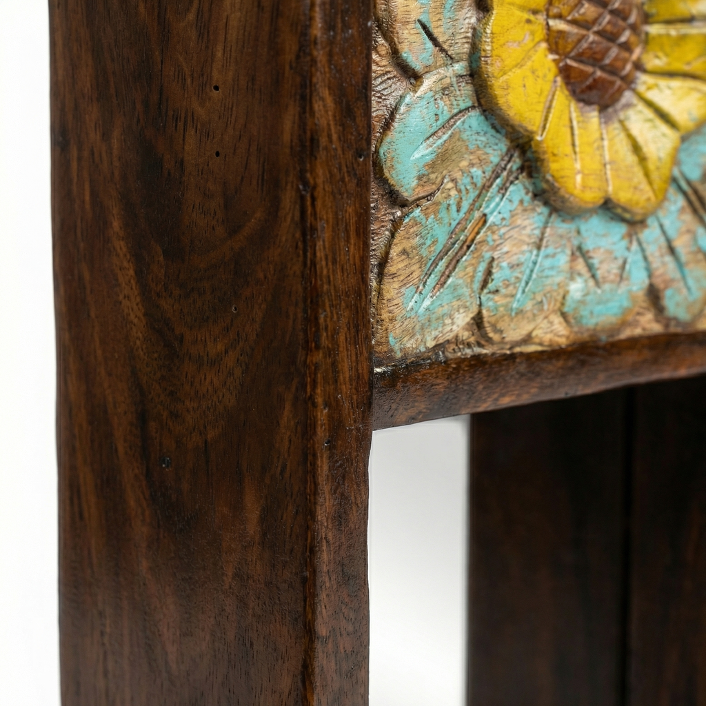 (Set of 2) Wooden Mirror Candlestand | 18x8x4inch each