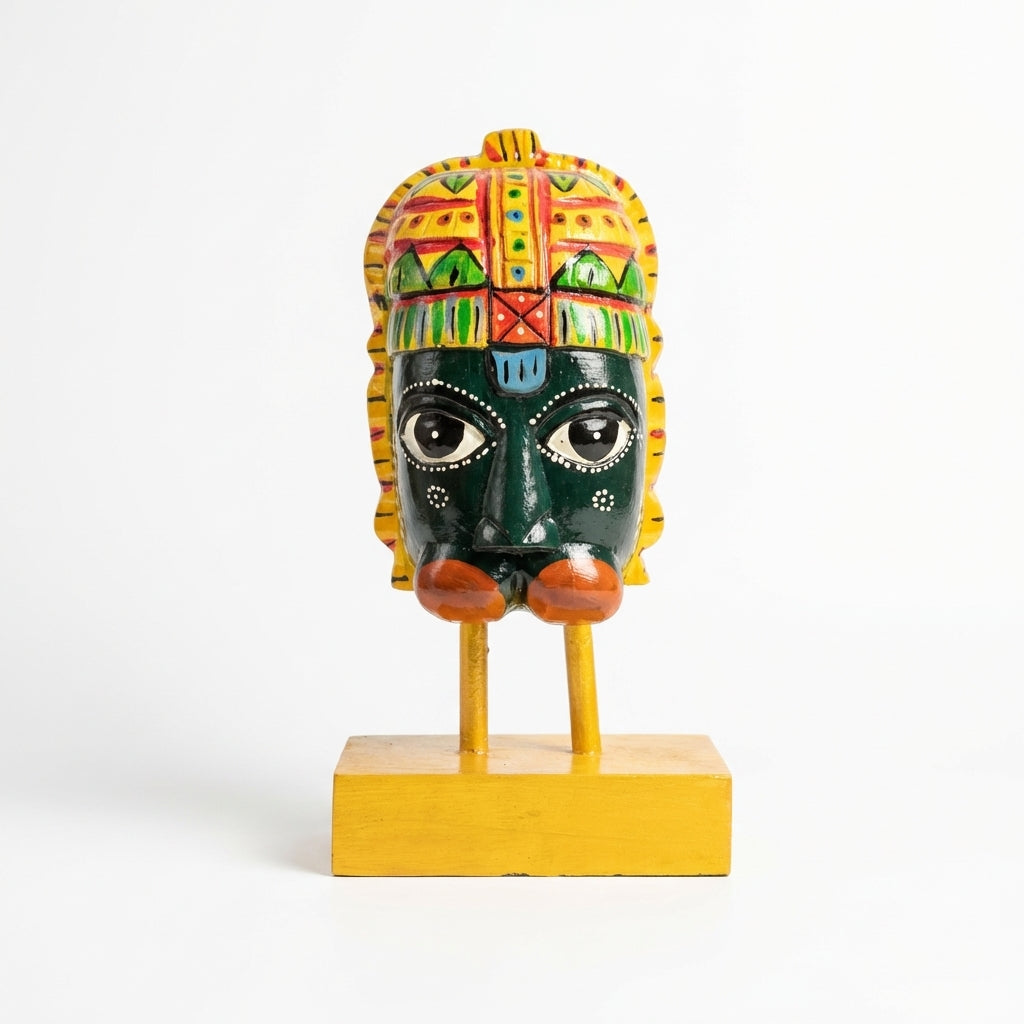 Hanuman Ji Wooden | Dark Green | 25x14x9cm