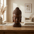 Wooden Vintage Buddha | 43x19x19cm