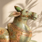Handpainted Nandi Green | 9x7x3.5inch