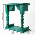 Temple Wall Shelf | Green | 33x30x15cm
