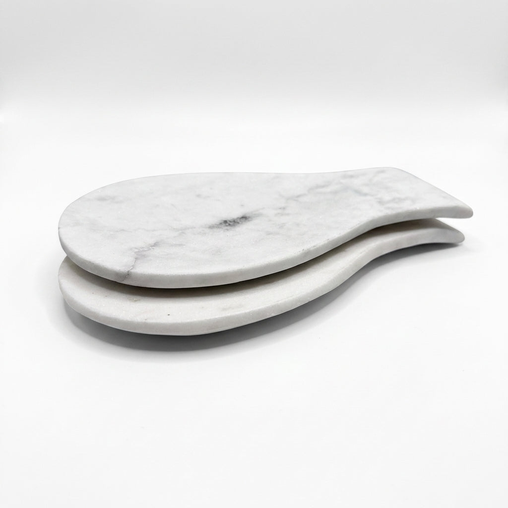 Marble Spoon Rest (Set of 2) | 22x12x4 cm