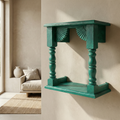 Temple Wall Shelf | Green | 33x30x15cm