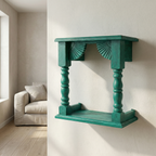 Temple Wall Shelf | Green | 33x30x15cm
