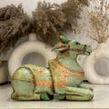 Handpainted Nandi Green | 9x7x3.5inch