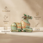 Handpainted Nandi Green | 9x7x3.5inch
