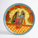 Wooden Ramayana Wall Plate 3 | 10 Inches | Handpainted