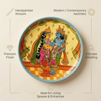 Wooden Ramayana Wall Plate 3 | 10 Inches | Handpainted