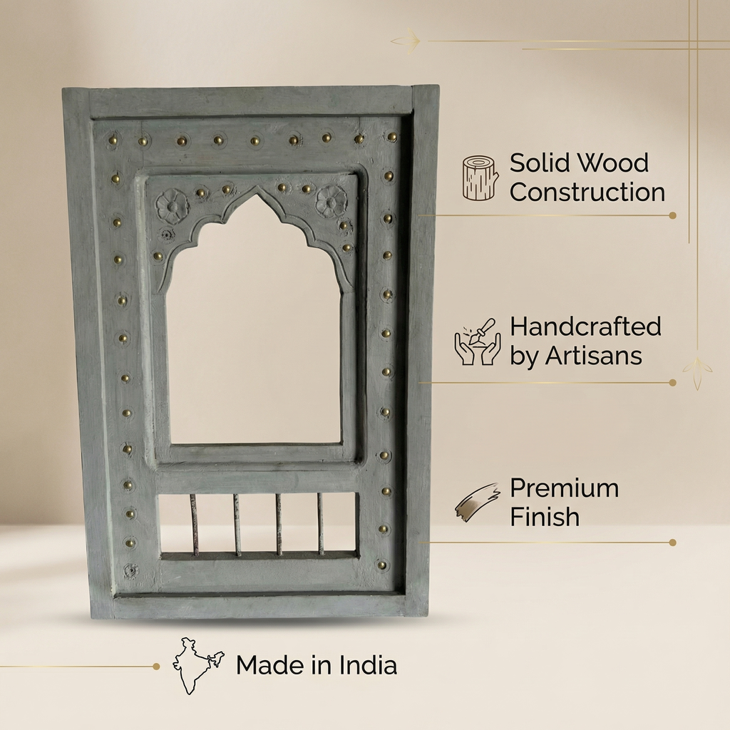 Wooden Frame | Grey | 18x12x1.5 inch