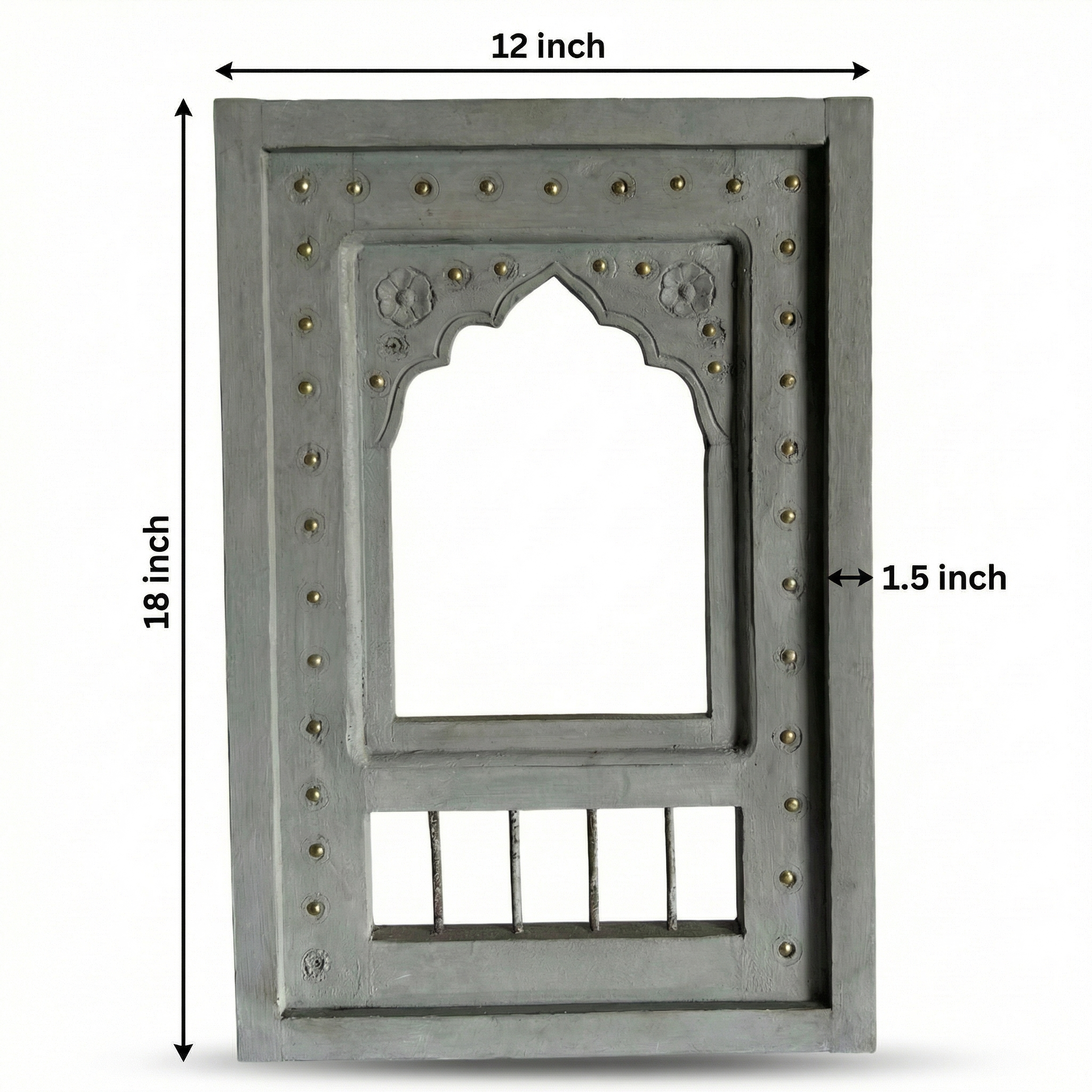 Wooden Frame | Grey | 18x12x1.5 inch
