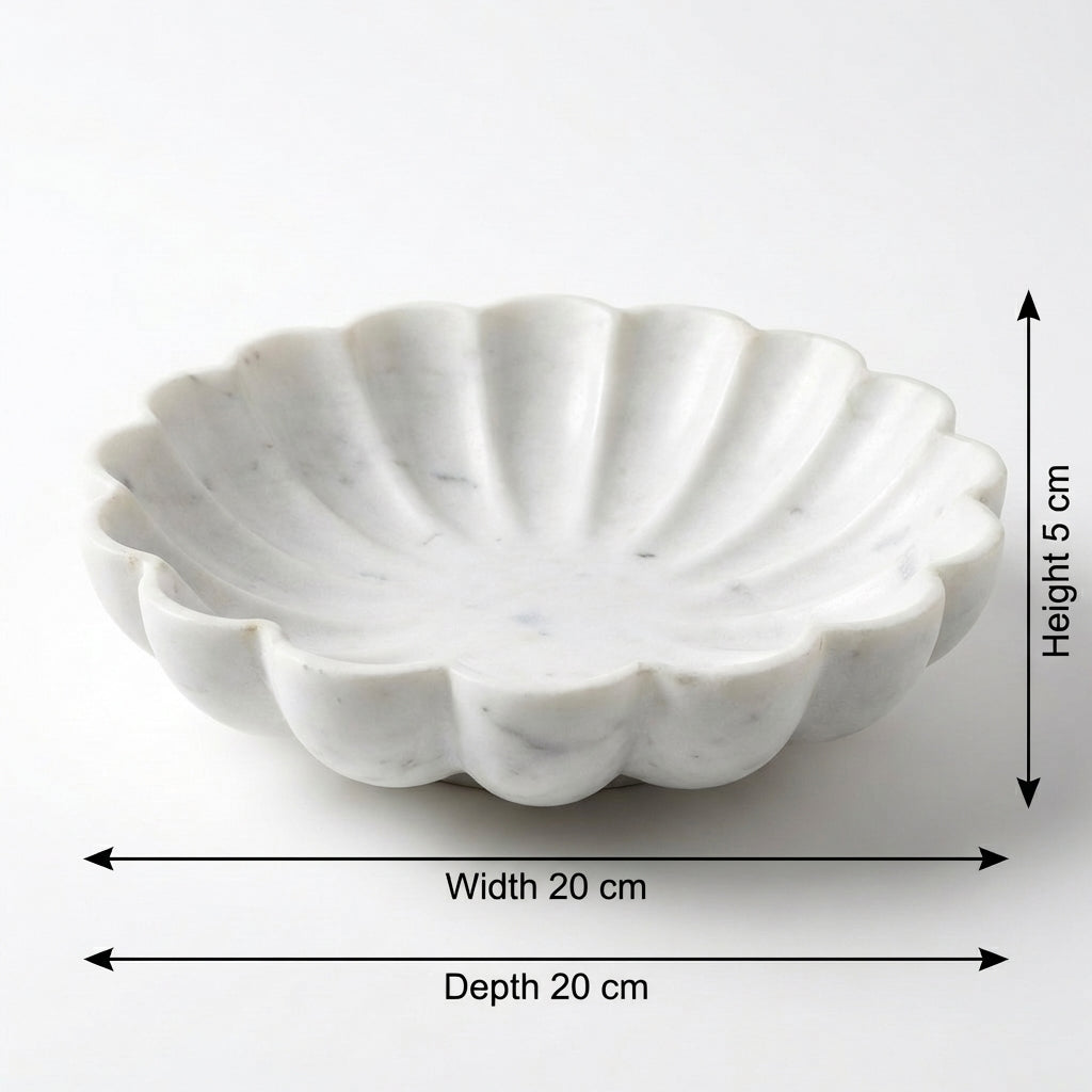 Marble Bowl Urli | 20x20x5 cm
