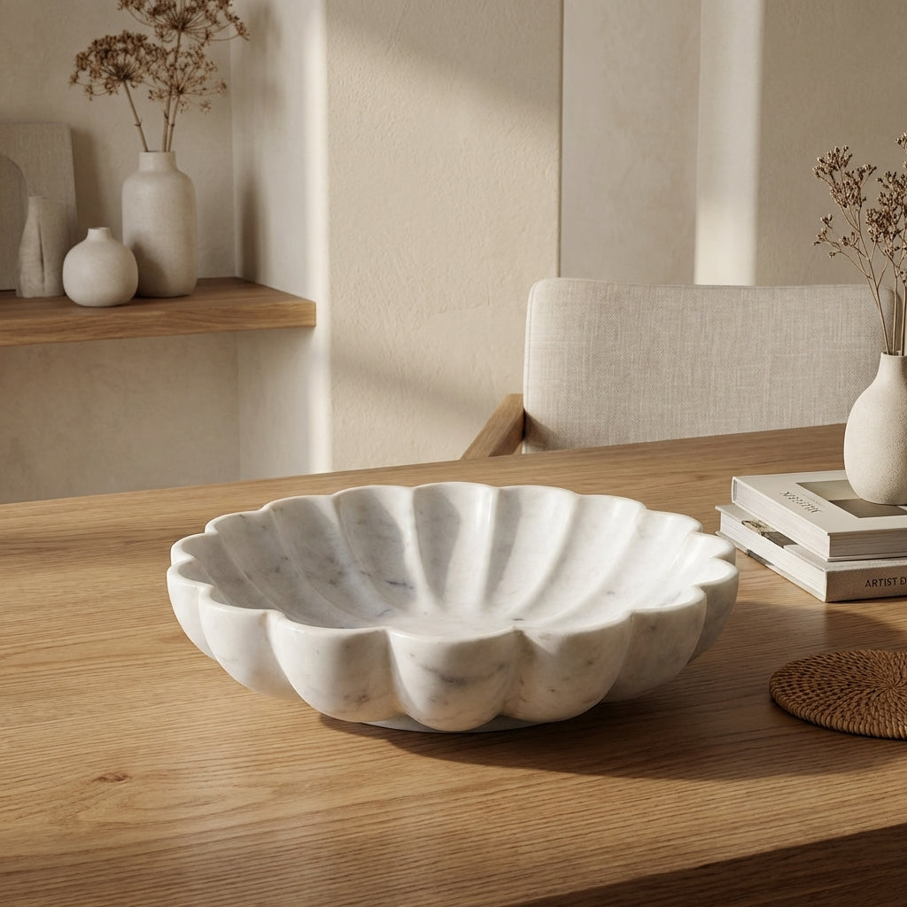 Marble Bowl Urli | 20x20x5 cm