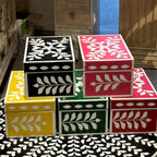 Jewellery Box Black | Bone Inlay | 20x12.5x10 cm